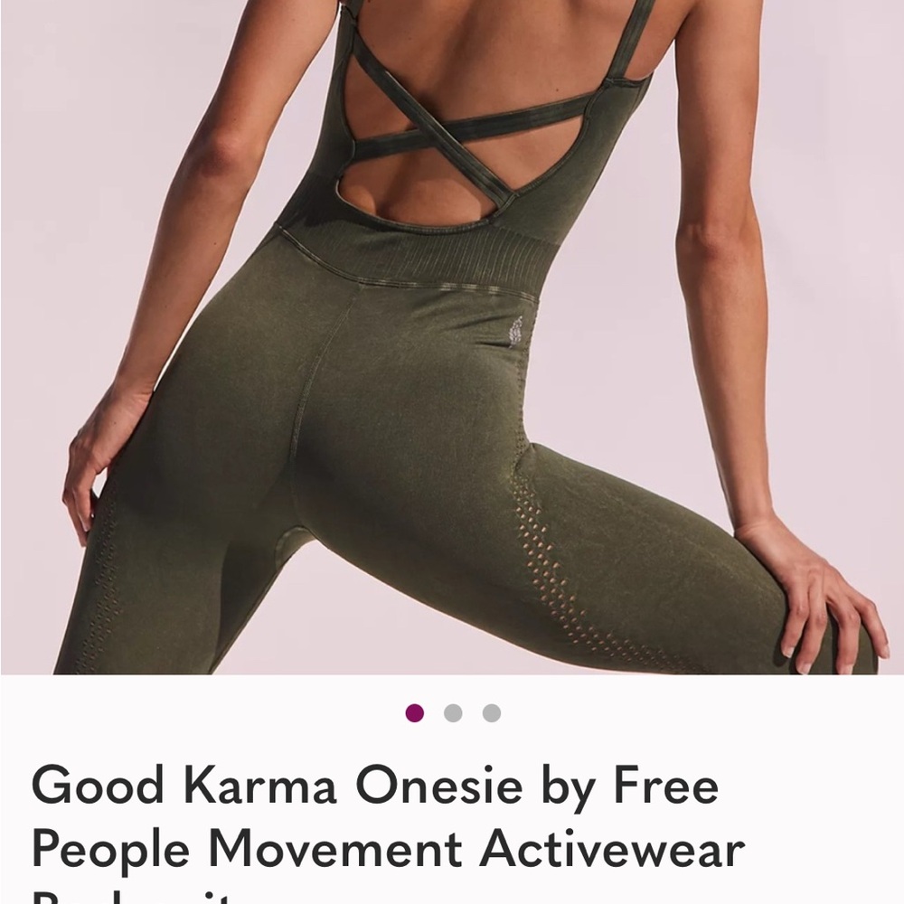 Free People movement Good Karma Onesie Jumpsuit. Dance/yoga/workout. blue/ lilac - Picture 6 of 6